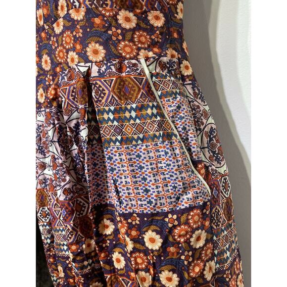 Ella Moon Multicolor Floral Short Sleeve Knee Length Dress Women's Size XS - Picture 3 of 7